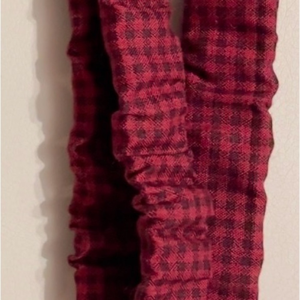 Red and Black Plaid Lanyard